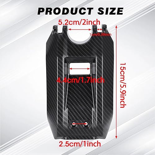 Miniatura 7 de JFG RACING Sur Ron - Cubierta de batería con patrón de fibra de carbono para SurRon Light Bee XS Electric Dirt Bike