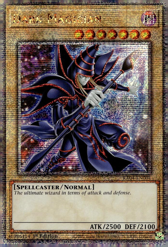 Dark Magician (New Art) (Quarter Century Secret Rare) - RA04-EN001