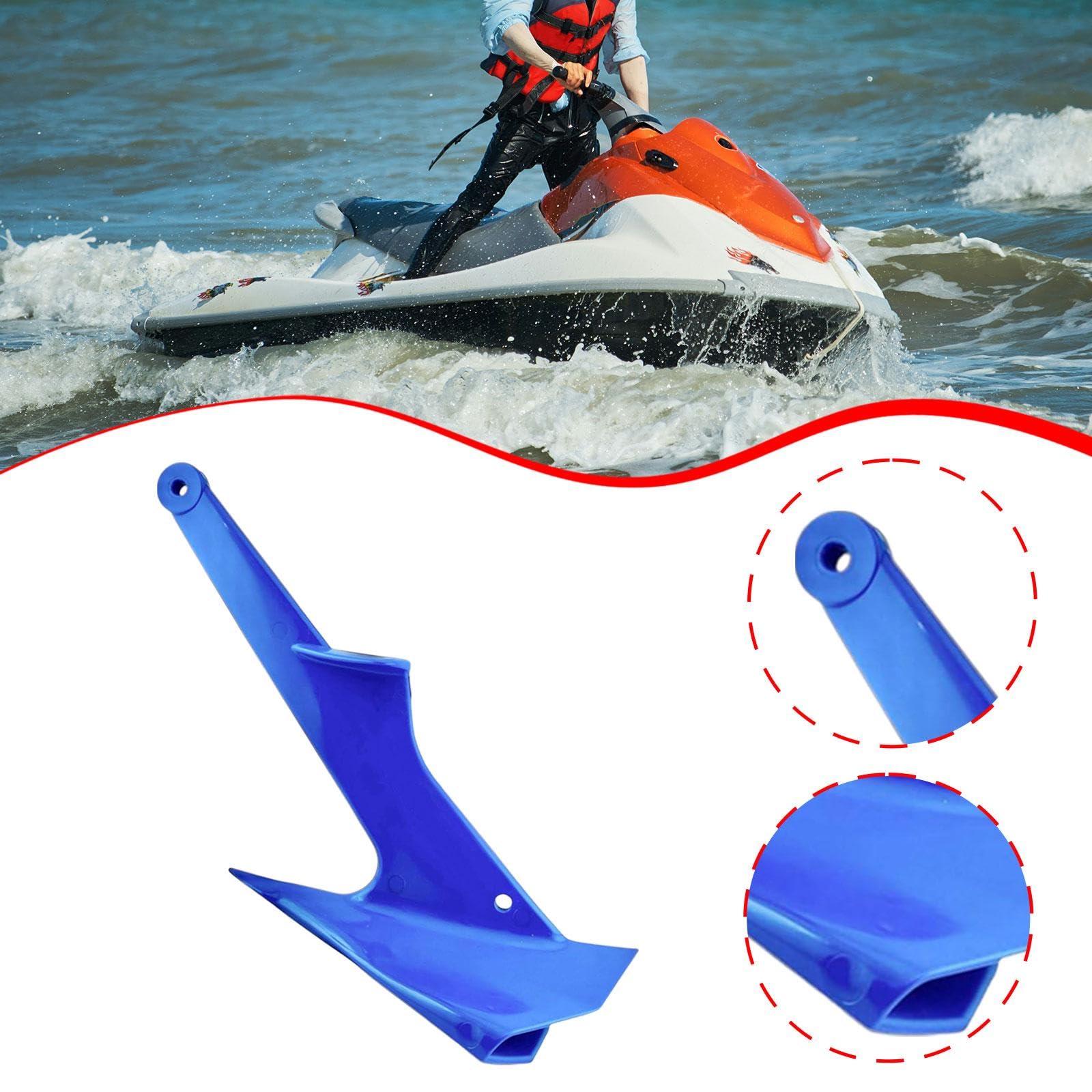 predolo Ancla de Barco de Nailon, Accesorio portátil para navegación, Ancla Ligera para Motos de Agua, reemplazo Directo para embarcaciones.