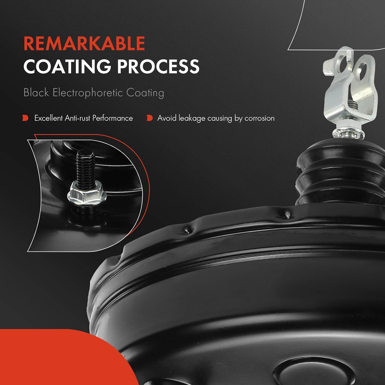 A-Premium Vacuum Power Brake Booster Compatible with Hyundai Accent 2012 2013 2014 2015 2016 2017, 1.6L, Without Master Cylinder