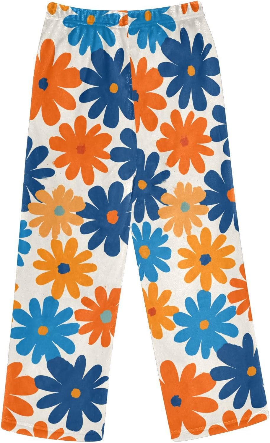 Colorful Daisy Flowers Boys Pants for Kids Fleece Bottoms Long Jogger Pants Trousers with Pockets Size 6-14Y