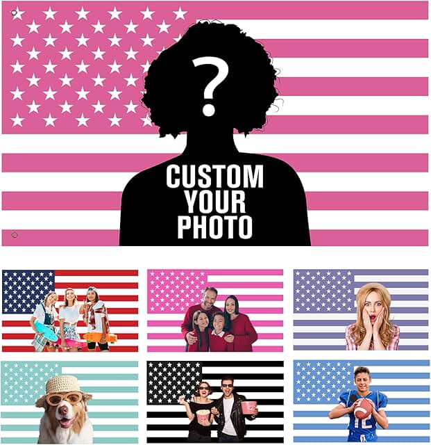 Custom Pink American Flag image