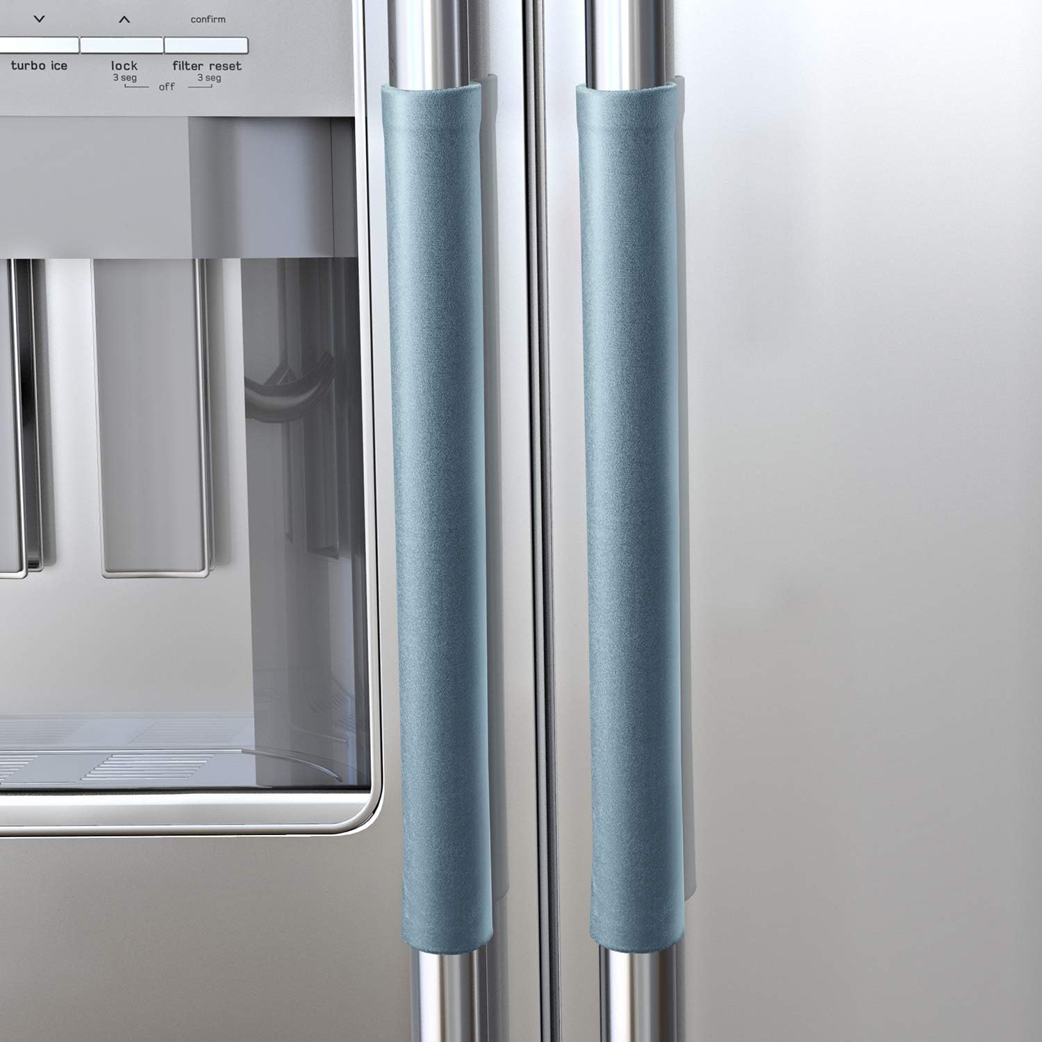 MingXJD 4PCS Refrigerator Door Handle Cover,Keep Kitchen Appliances Clean ,Drips,Smudges, Fingerprints and Dust Covers,Suitable for Fridge,Microwave,Dishwasher,Oven (4PCS, Blue)