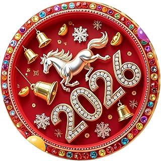 冷蔵庫用マグネット | 2D アクリル馬ステッカー、冷蔵庫用の中国製マグネット、ドア、壁、食器棚、オフィス、ホワイトボード、キッチン、リビングルーム、パーティー、新年のお祝いに。