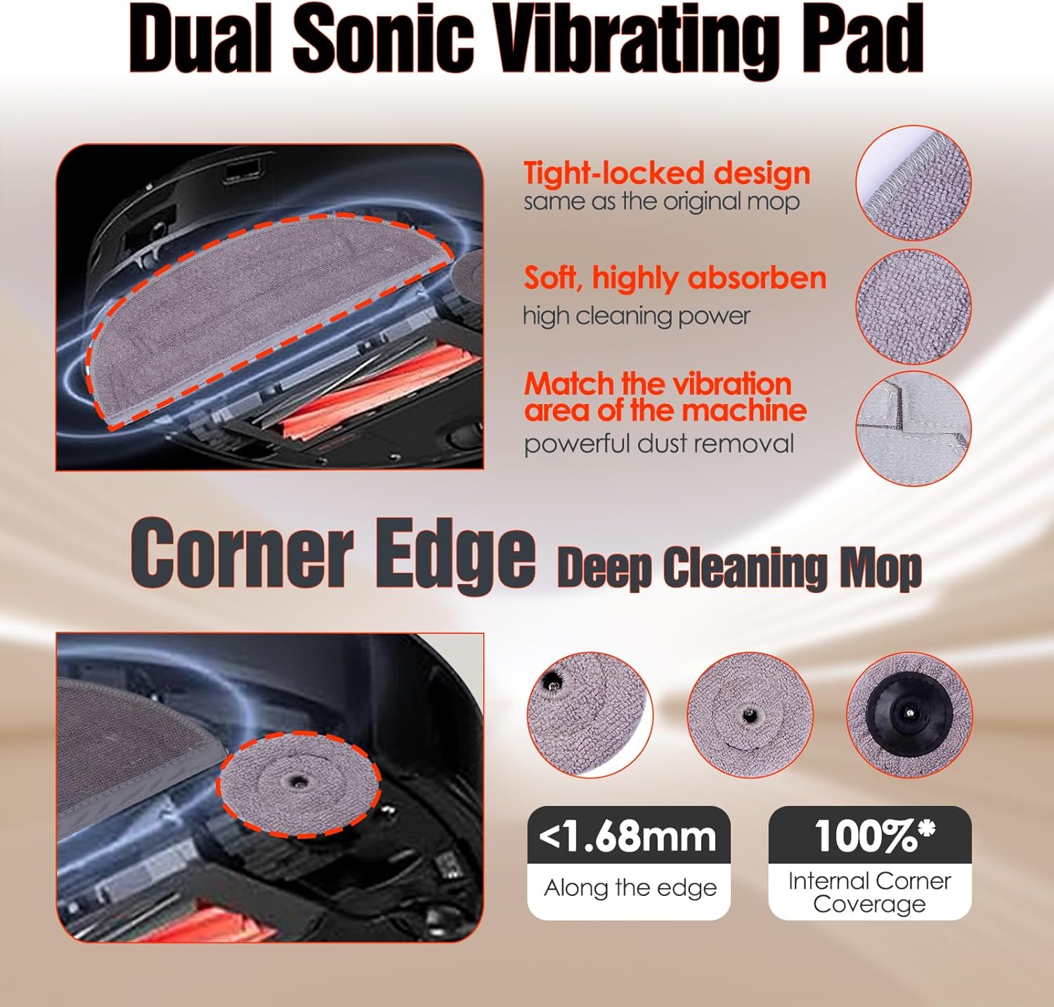 33 PCS S8 MaxV Ultra Accessories Kit for Roborock S8 Max/MaxV Ultra Robot Vacuum,6 Scent Tablets,1 Cleaning Brush,1 Set Main Brush,4 HEPA Filters,4 Mop Cloth,4 Edge Mop Cloth,6 Side Brushes,6Dust Bags