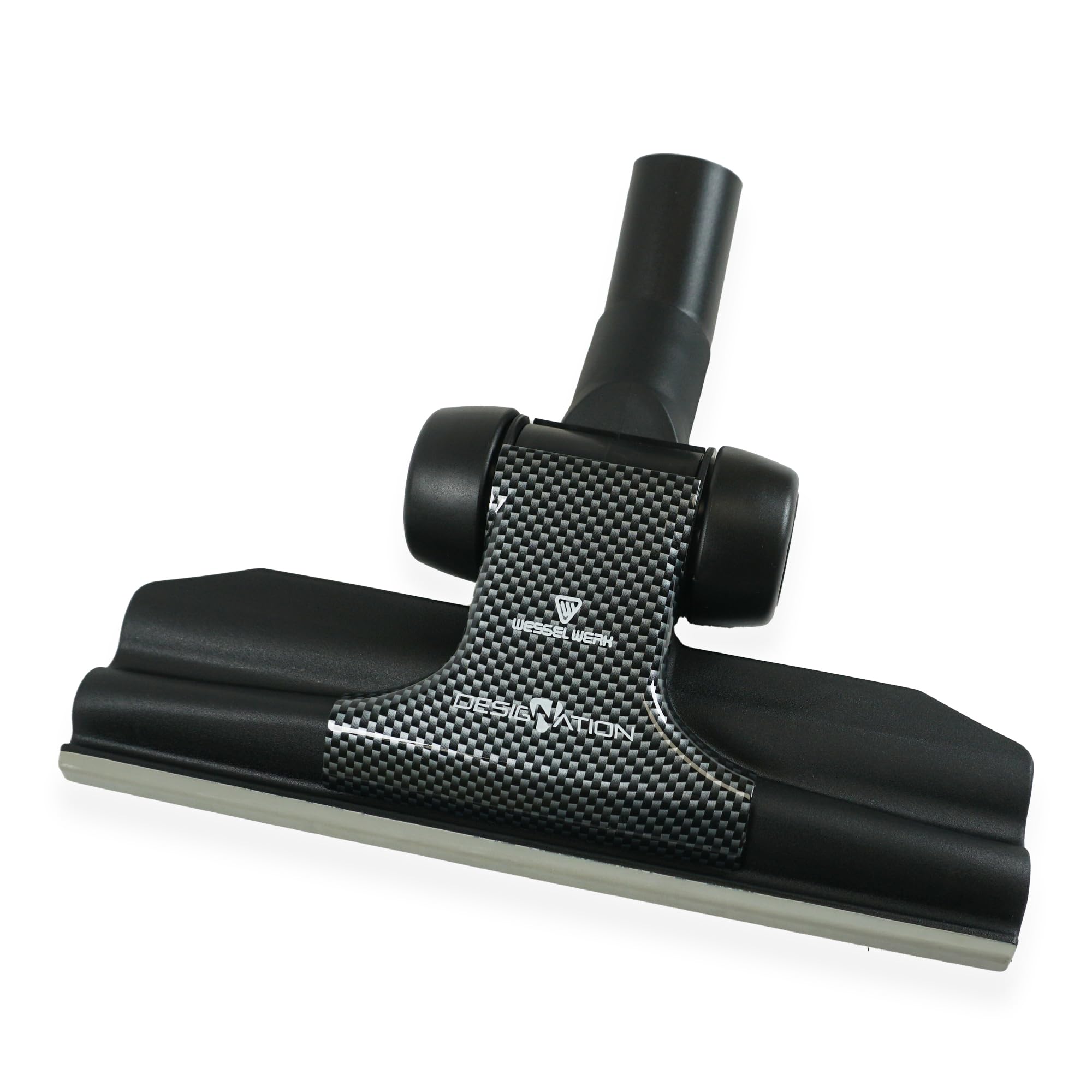 Cepillo combinado plano universal RD285 (Wessel Werk) – 4 ruedas – para aspiradoras de tubos de diámetro 32 a 38 mm – Ancho: 28,5 cm – Compatible con Karcher, Rowenta, Miele...