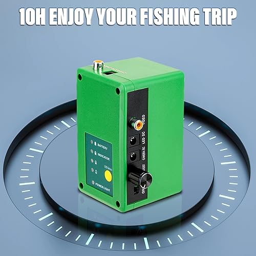 Miniatura 7 de ESANHAO Cámara de pesca, grabadora DVR de 9 pulgadas, cámara de pesca submarina con 30 luces LED ajustables, cámara submarina portátil para pesca en