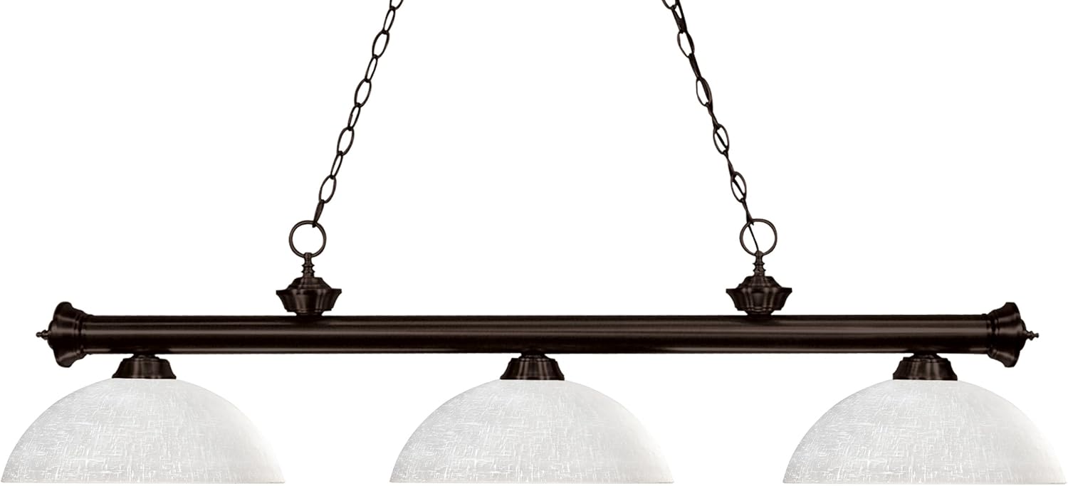 Z-Lite 200-3MB-DWL14 3 Billiard Light, Matte Black