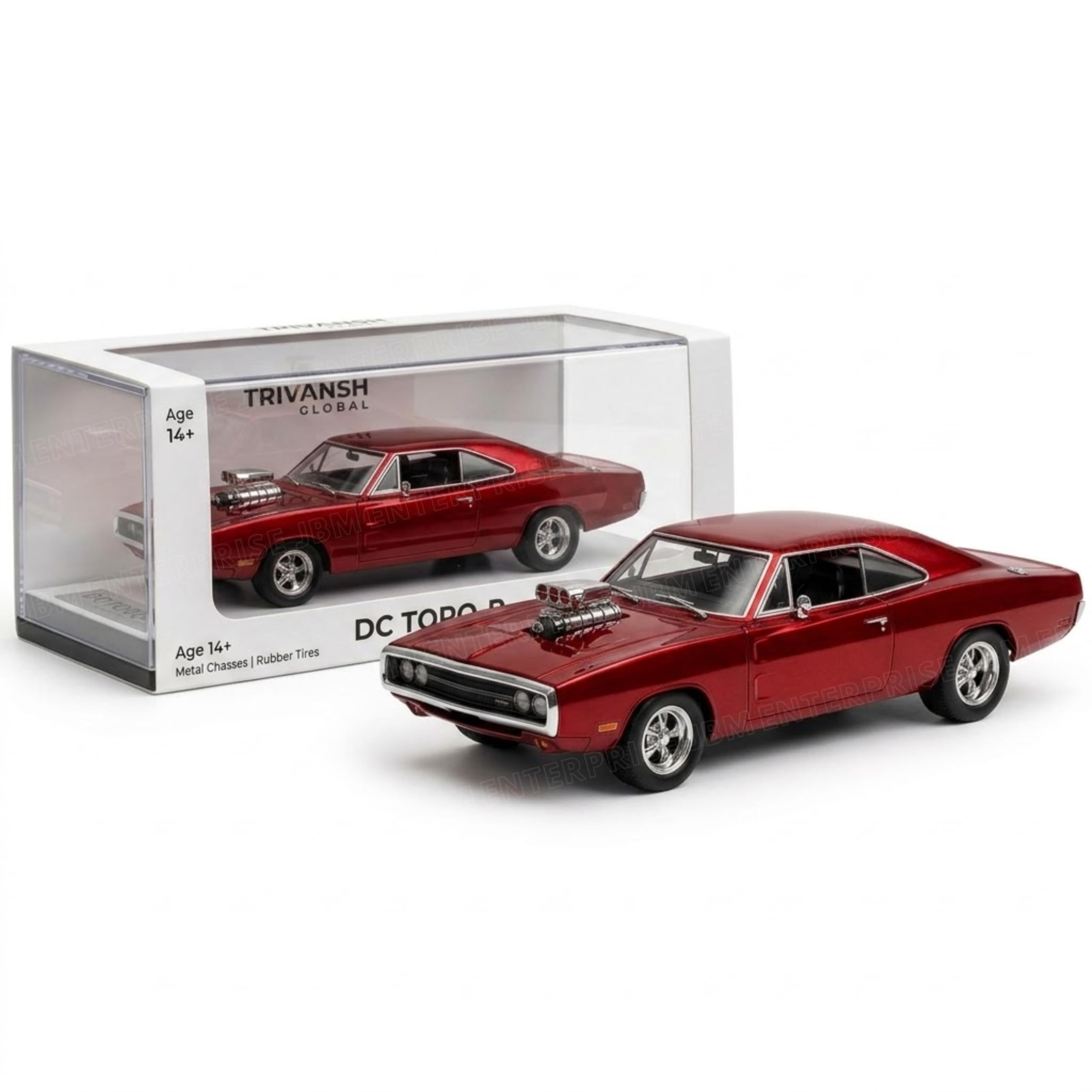 Fast & Furious Red Muscle Car 1:64 Scale Premium Die-Cast Collectible Model with Authentic Styling, Detailed Body, Smooth Free Wheels, Glossy Finish, Display Box Packaging, Collector Edition-image-28