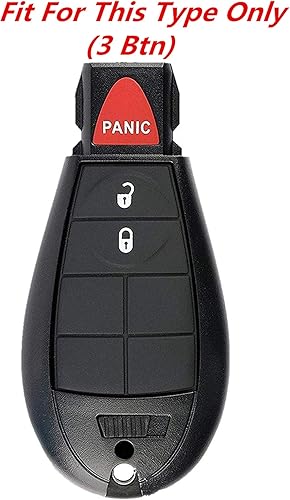 Miniatura 3 de KAWIHEN Reemplazo de la piel del llavero remoto de entrada sin llave para Chrysler Town and Country Dodge Durango Grand Caravan Journey Ram 1500