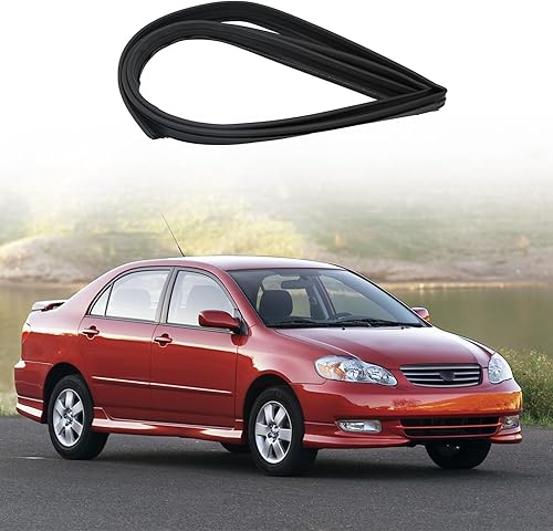 Fieltro de canal de vidrio para puerta derecha derecha delantera compatible con Toyota Corolla Altis Sedan 2002-2006 Reemplazar 68141-02060