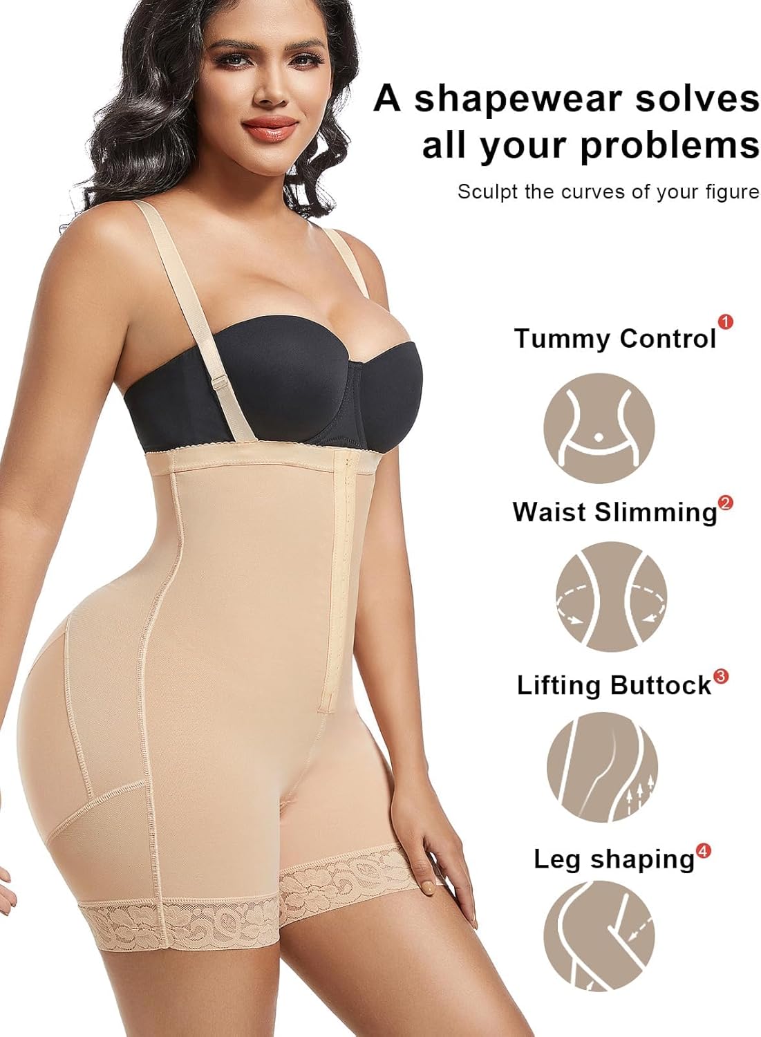 Fajas Colombianas Moldeadoras Shapewear Tummy Control Post Surgery Compression Butt Lifter for Women - Image 5