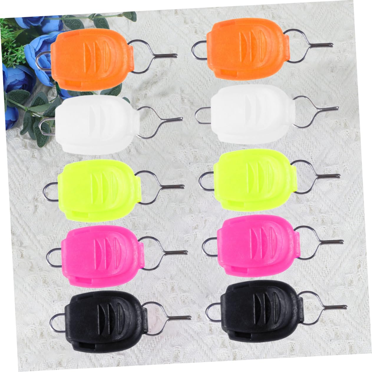 BESPORTBLE Compact Size Fishing Line Clip 25pcs Luminous Fishing Wheel Stopper for Accessories