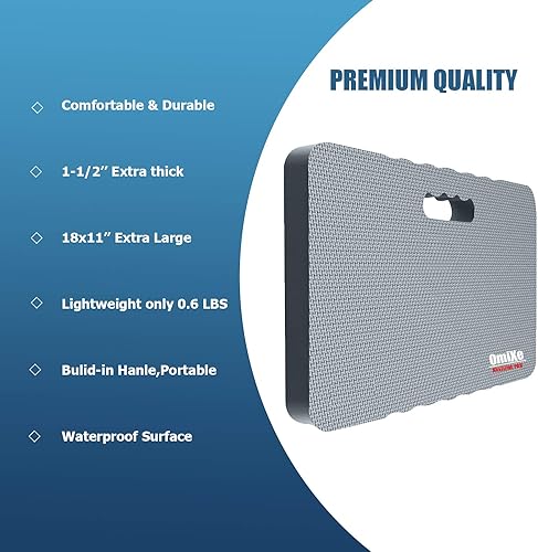 Miniatura 7 de Cómoda almohadilla de espuma extra grande gruesa impermeable para jardinería, almohadilla de rodilla para jardín, plantación, patio, trabajo,