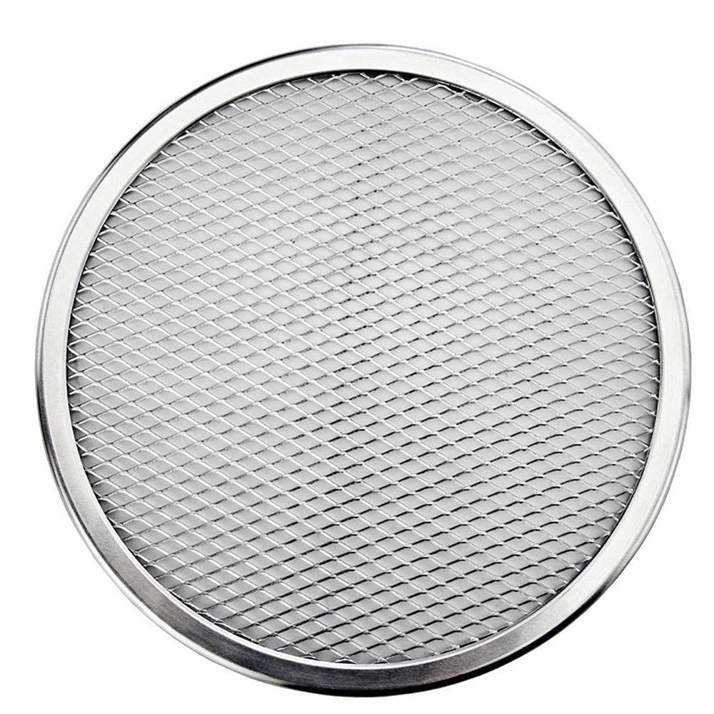 Piatto per Pizza 1 pz 6-22 Pollici Riutilizzabile Antiaderente in Alluminio a Maglie per Pizza teglia da Forno Porta Pizza teglia per Pizza per casa Pizzeria Pizza Acciaio (6 Pollici) (10 Pollici)