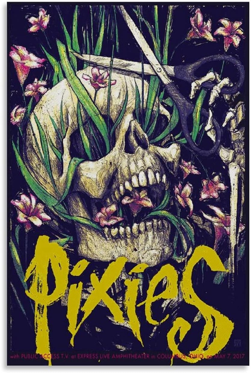 SMJP Pixies Concert Poster Poster Decorative Painting Canvas Wall Art Living Room Posters Bedroom Painting 12x18inch(30x45cm)
