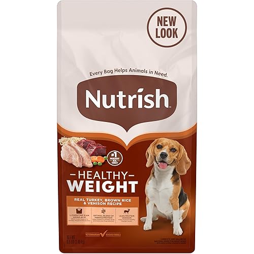 Nutrish Dry Dog Food, Turkey, Brown Rice & Venison Recipe for Weight Management, 5.5 Pounds