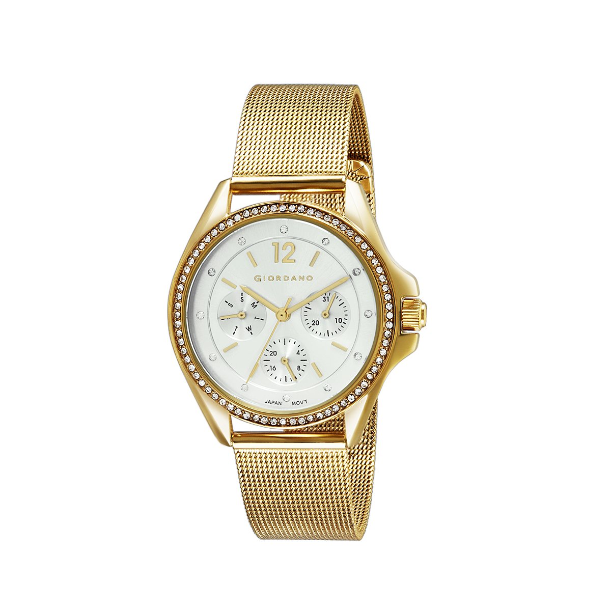 Giordano Multifunctional White Dial Womens Watch (B07FMJV512) Amazon Price History, Amazon Price Tracker