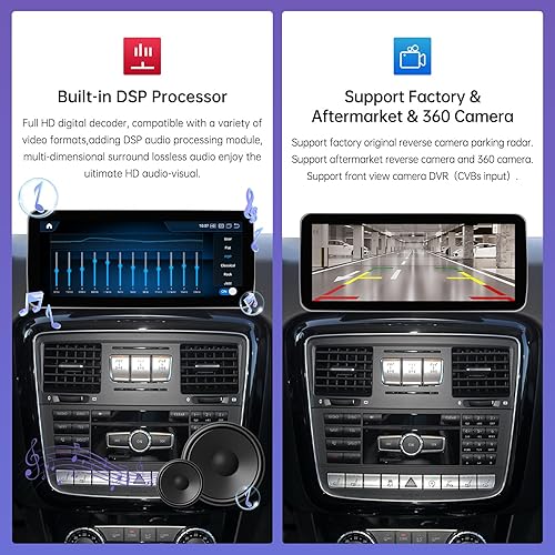 Miniatura 7 de Road Top 12.3 "Android 13 pantalla táctil estéreo del coche con Apple Carplay para Mercedes Benz A CLA GLA G Clase 2013-2015 año con NTG4.5/4.7,