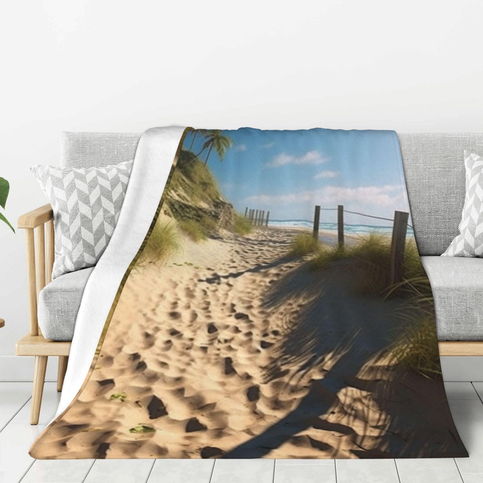 Couverture légère et lavable en flanelle contre le froid du salon