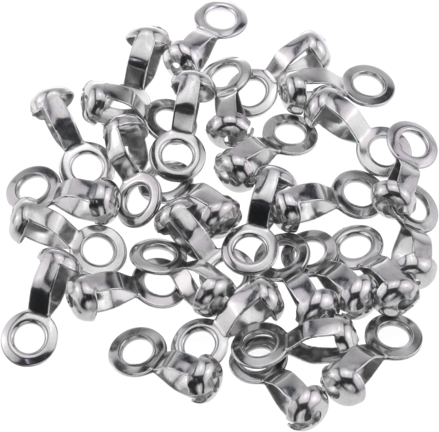 Beaded Ball Chain Pull Loop Connector MTQY 30PCS 4.5mm