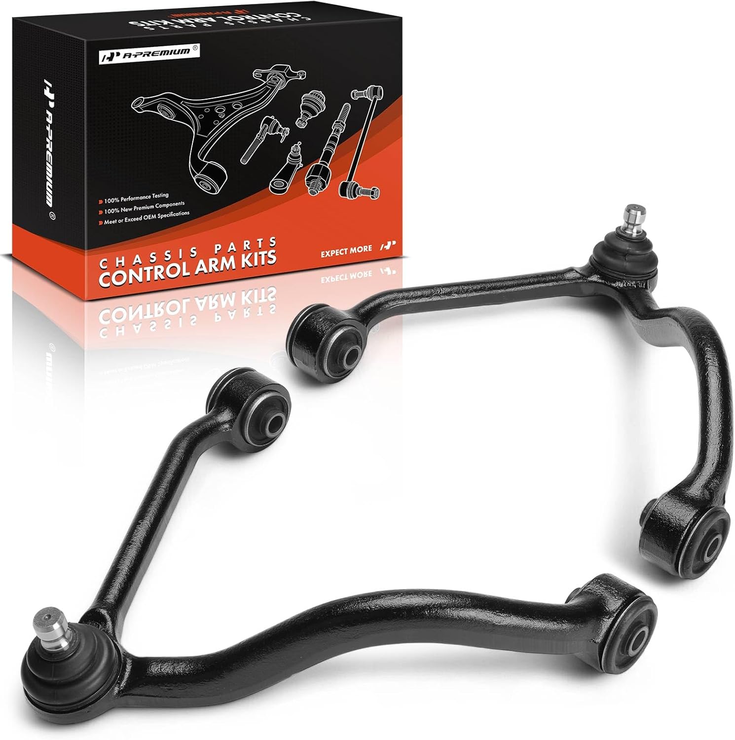 A-Premium 2 x Front Upper Control Arms, with Ball Joint & Bushing, Compatible with Kia Sorento 2003 2004 2005 2006