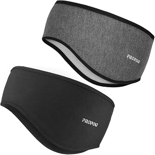Headband Women's Winter, 2 Pieces Fleece Ear Warmers Women Wind Stop Ear Protection Hair Band Men's Warm Headband for Jogging Running Hiking Bike and Motorcycle Driving