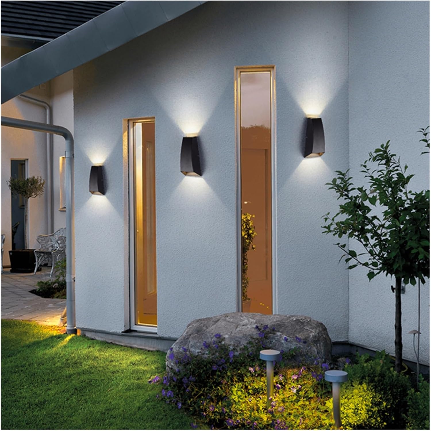 屋外アップダウン LED ウォールランプモダン 6 ワット/10 ワット防水 IP65 庭の壁ランプポーチバルコニー中庭外壁照明器具