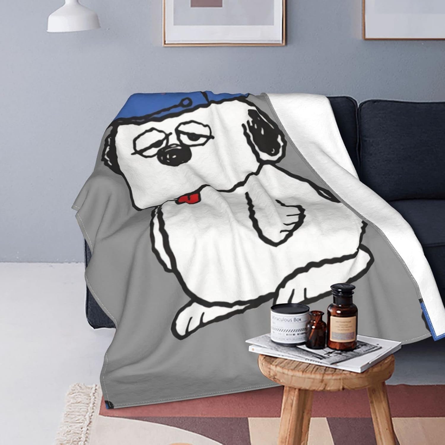 スヌーピーオラフ 毛布 おしゃれ 大きいサイズ ひざ掛けをかける ブランケット 暖かい フランネル ふわふわ 厚手 多機能 軽量 抗菌 静電防止 四季適用 オールシーズン ブランケットマイクロファイバー あったか 収納便利 防寒対策 150x125cm 100 正規品