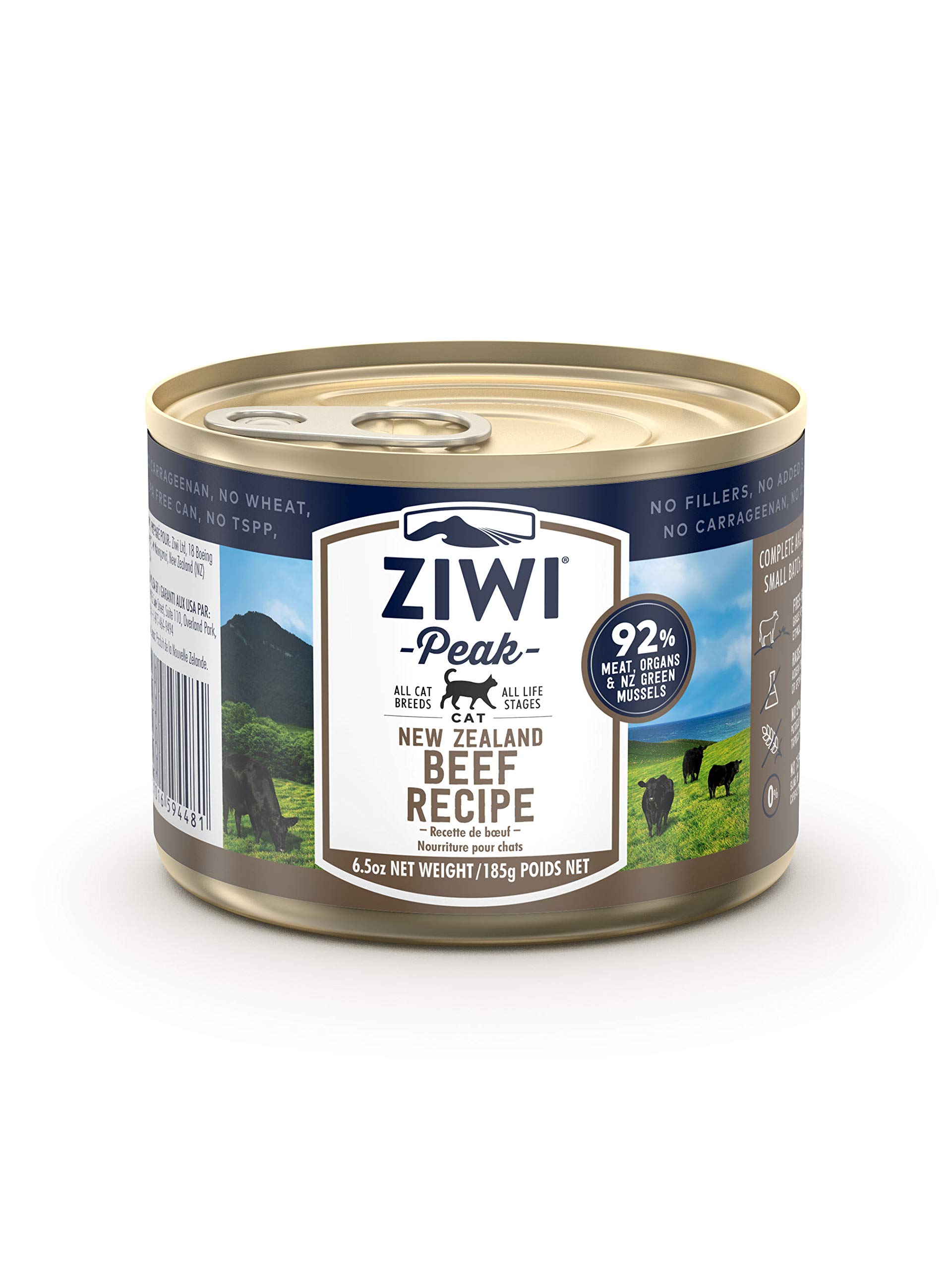 Amazon.co.jp: ZIWI ピーク キャット缶 グラスフェッドビーフ 185g×12