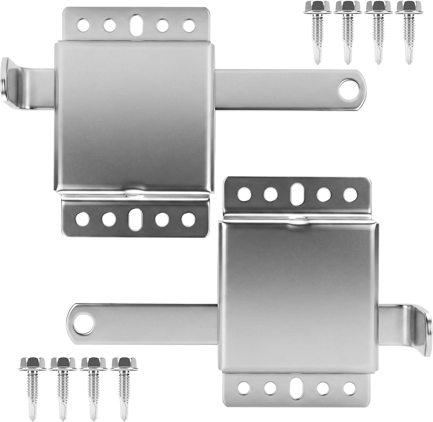 Garage Door Side Lock Heavy Duty Inside Lock Durable Steel-2pc | Garage Door Inside Deadlock,Heavy Duty Galvanized Steel Garage Door Lock Anti-Pry Anti-Lift，Rust Proof, Fits Vertical Tracks