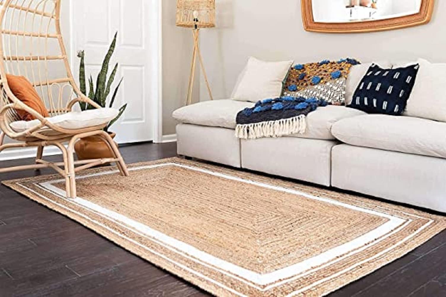 Jute & Chindi Rug - Natural Fiber Carpet -10