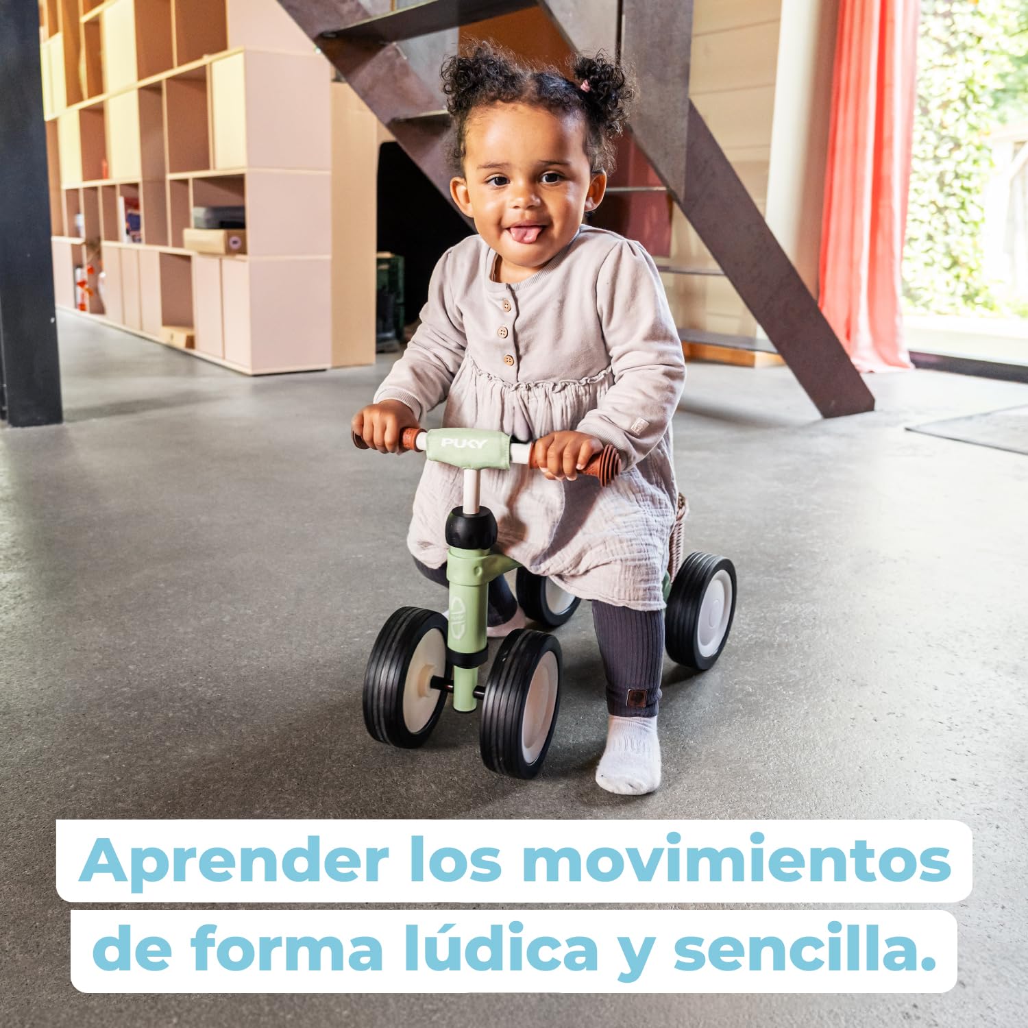 PUKY PUKYLINO Azul | Juguetes niños 1 año | Vehículo Interior bebés | Andador correpasillos | Juguete ergonómico con empuñaduras Seguridad | Recubrimiento Resistente | Ruedas silenciosas Float