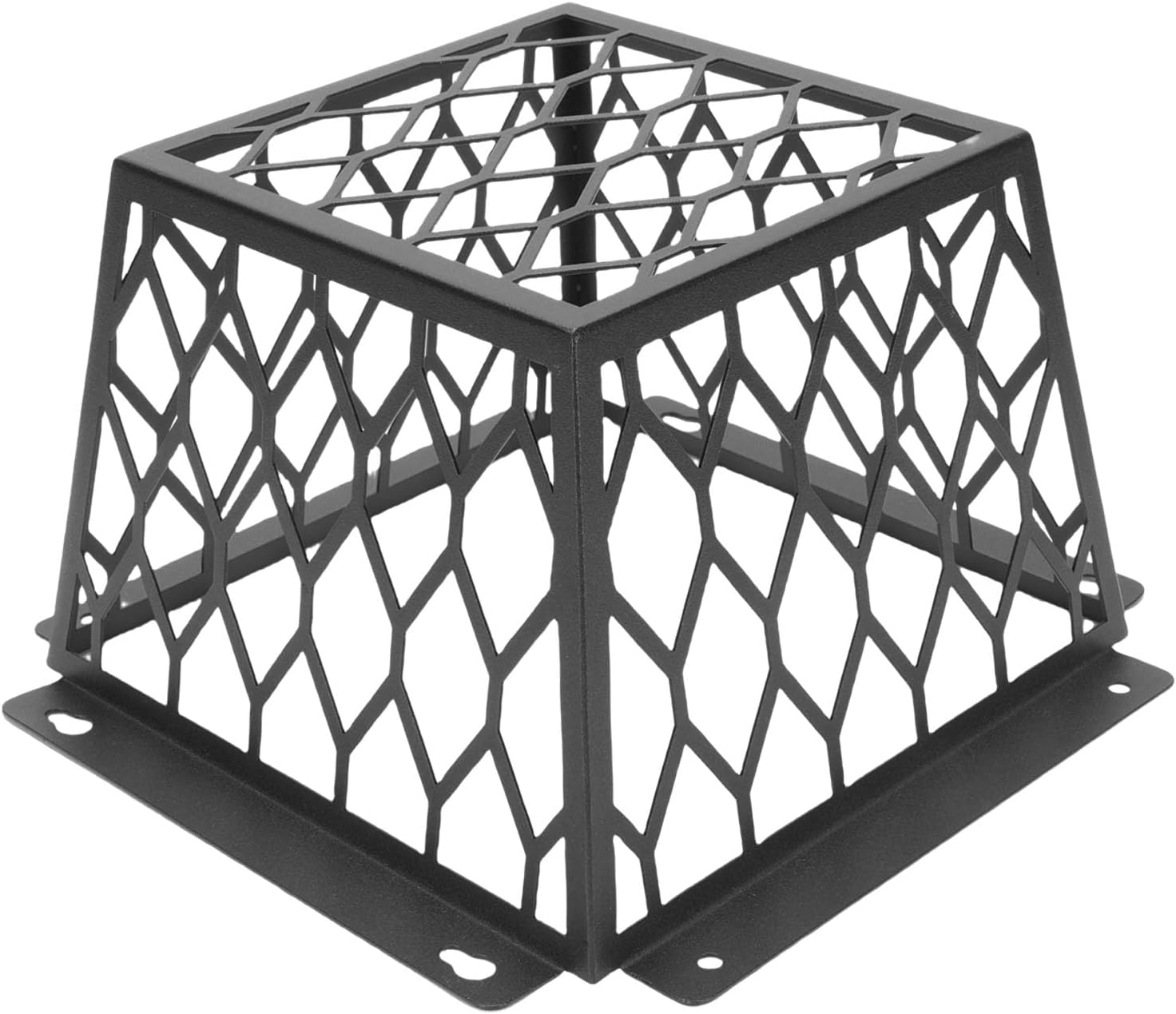 Universal Bird Guard, Dryer Vent Cover Guard Fits 3 inch to 4 inch Vent Hoods, Exhaust Fan Ventilation Cover, Outside Universal Steel Ventilation Bird Cage for Exhaust Fan Cover (Black)