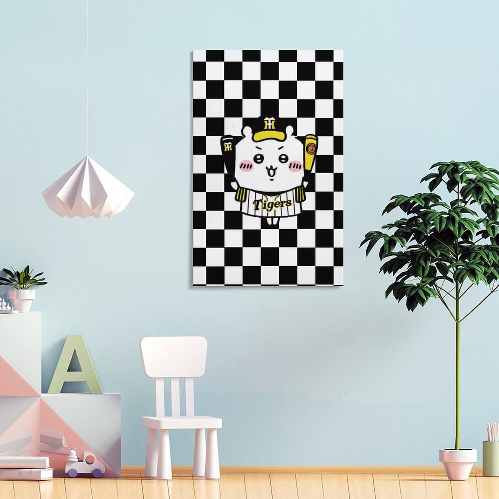Amazon.co.jp: [阪神タイガース-ちいかわ] キャンバス 絵画 絵 現代