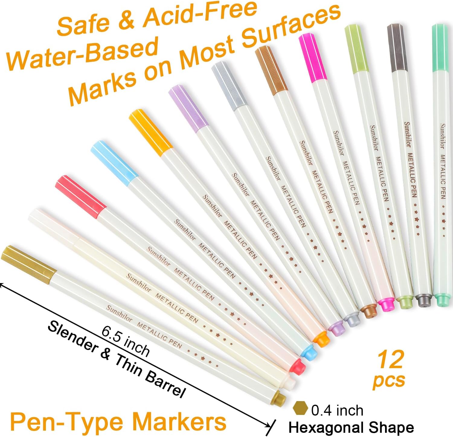 Sunshilor Best Metallic Pens For Black Paper Sunshilor Metallic