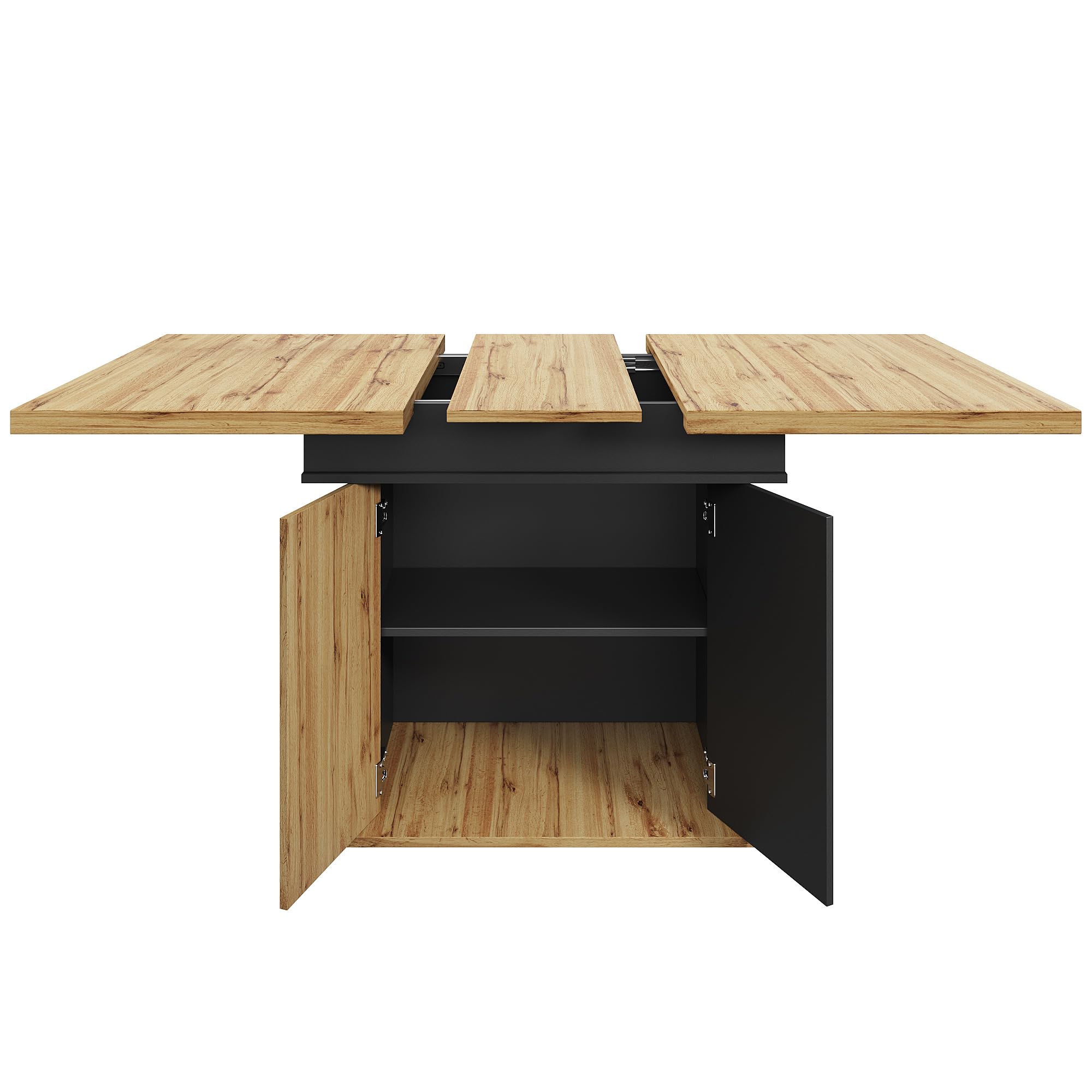 Mesa de comedor retroextensible de 110-140 cm de mesa plegable de cocina