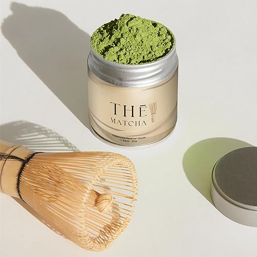 Miniatura 2 de TH Matcha Polvo de té verde matcha de grado ceremonial  Primera cosecha premium, matcha japonés 100% puro (1.06 oz)