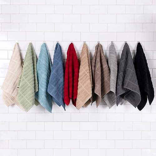 Miniatura 7 de All-Clad Toallas de cocina sólidas y coordinadas altamente absorbentes, súper suaves de larga duración - 100% algodón, paños de cocina de 17 x 30