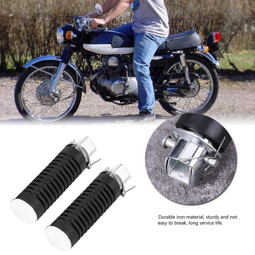 Paire De Repose-Pieds Moto – Pour CB125S, CB100, CG125 – Design Antidérapant, Montage Direct