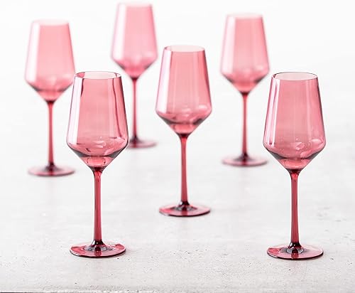 Vista 3 de Fortessa Sole Copolyester Outdoor Drinkware, Sauvignon Blanc Glass, Rosa Rojo