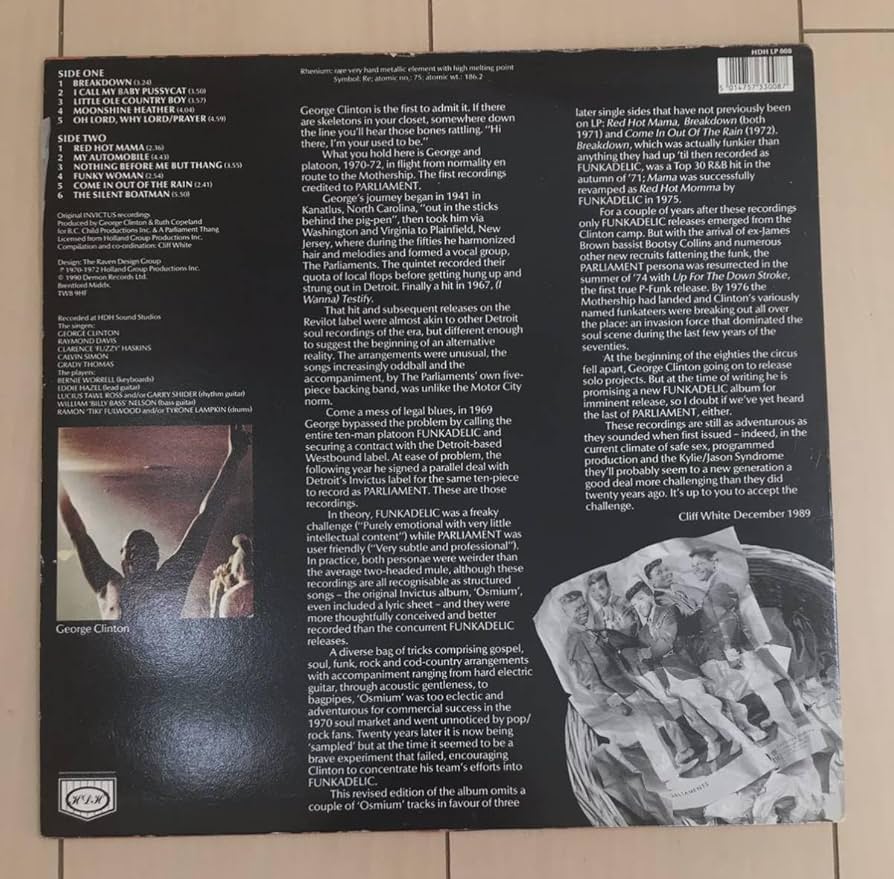 LPレコード PARLIAMENT パーラメント Amazon.co.jp: PARLIAMENTパーラメントRhenium / 1LP / 歴史的名