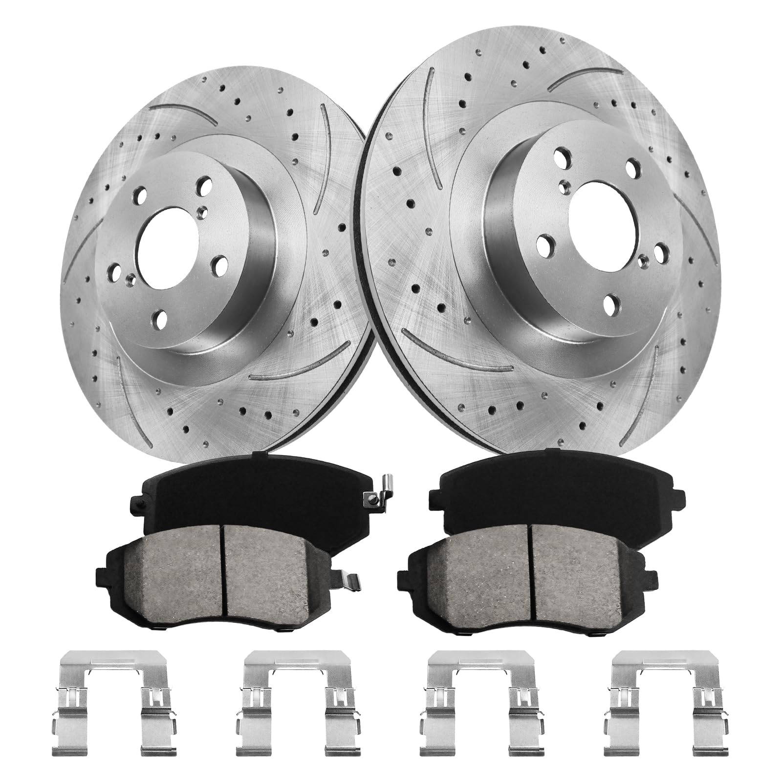 funire Front Brake Kit, Brake Rotors and Brake Pads Compatible with 2003-2008 Subaru Forester, 2002-2005 Outback, Impreza, Baja, Legacy|Automotive