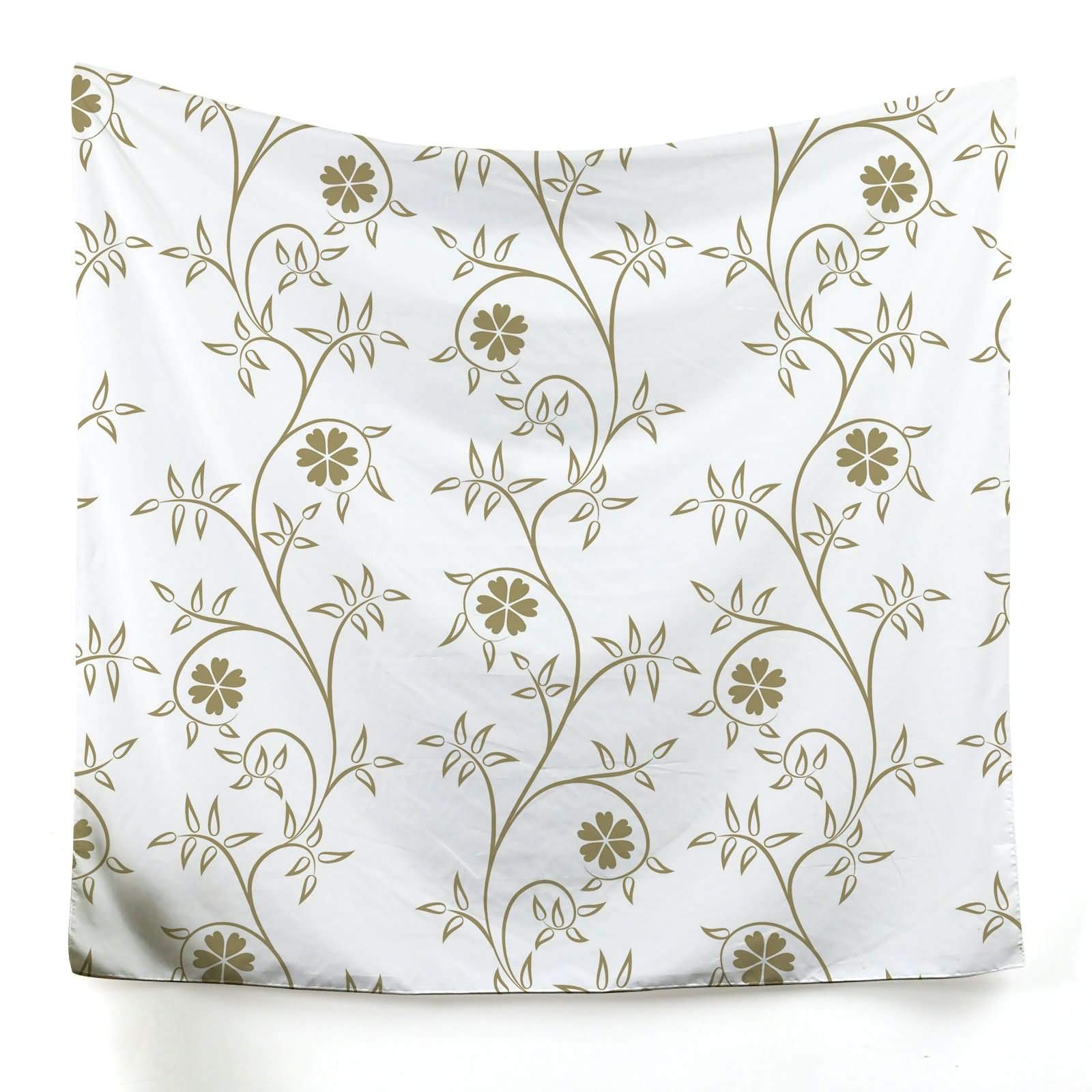 Tapisserie murale pour habiller un grand mur vide avec un motif floral elegant
