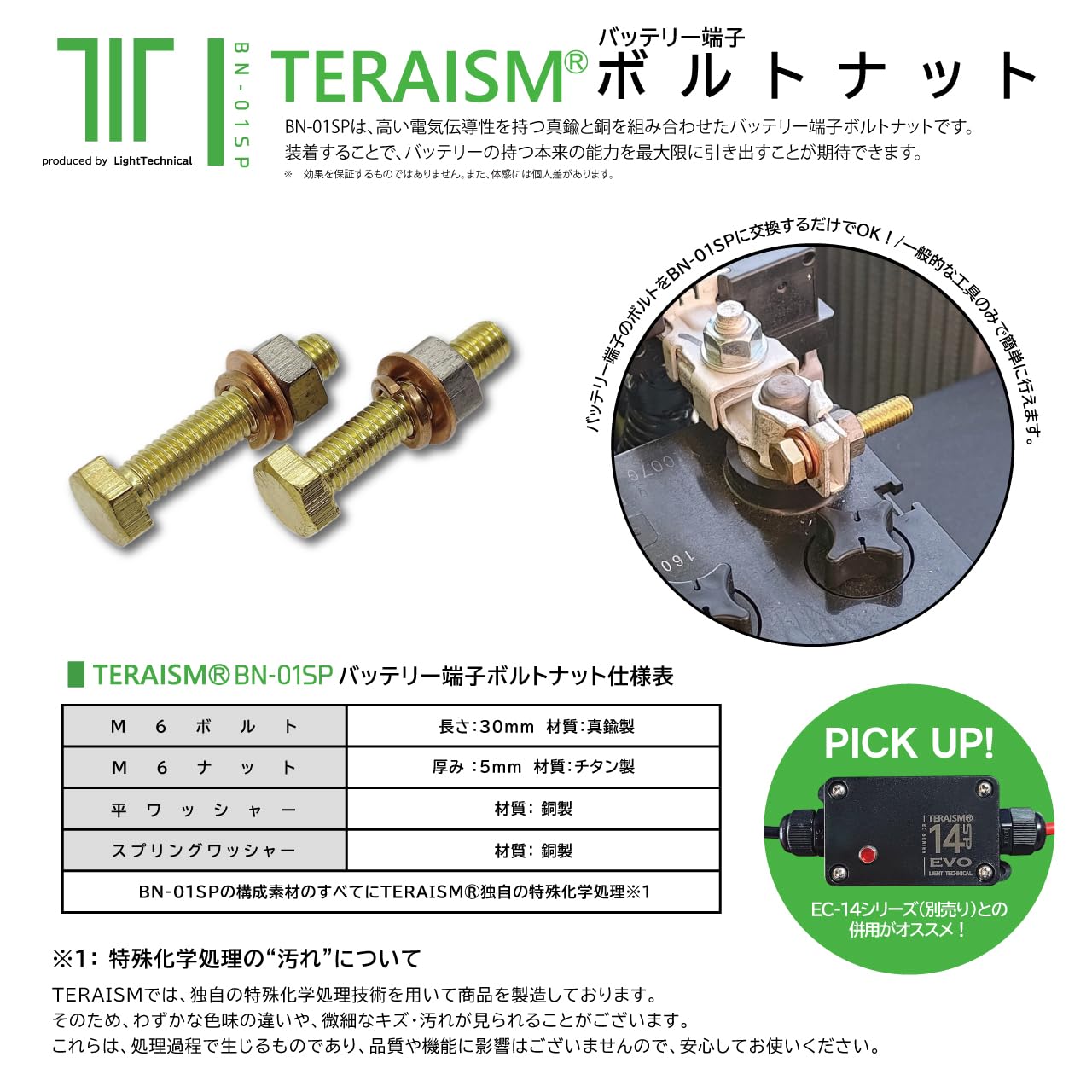 TERAISM M6真鍮（黄銅）製標準ナット／BN-01で余ったタッピング部分の