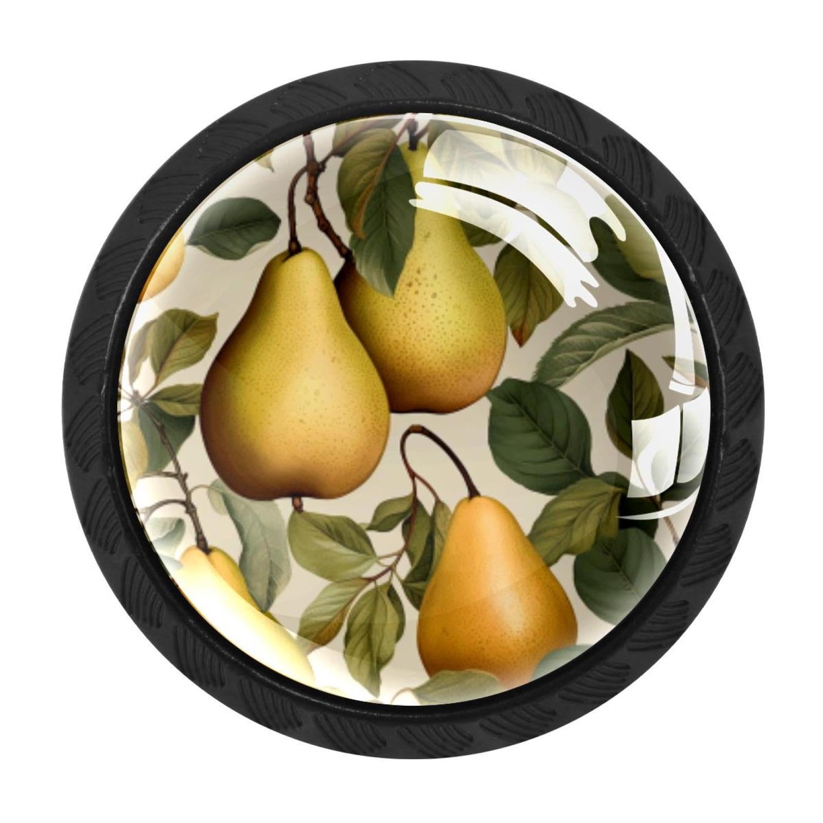 CHENZZZZ 4 Pack Thanksgiving Pear Drawer Knob Cabinet Hardware