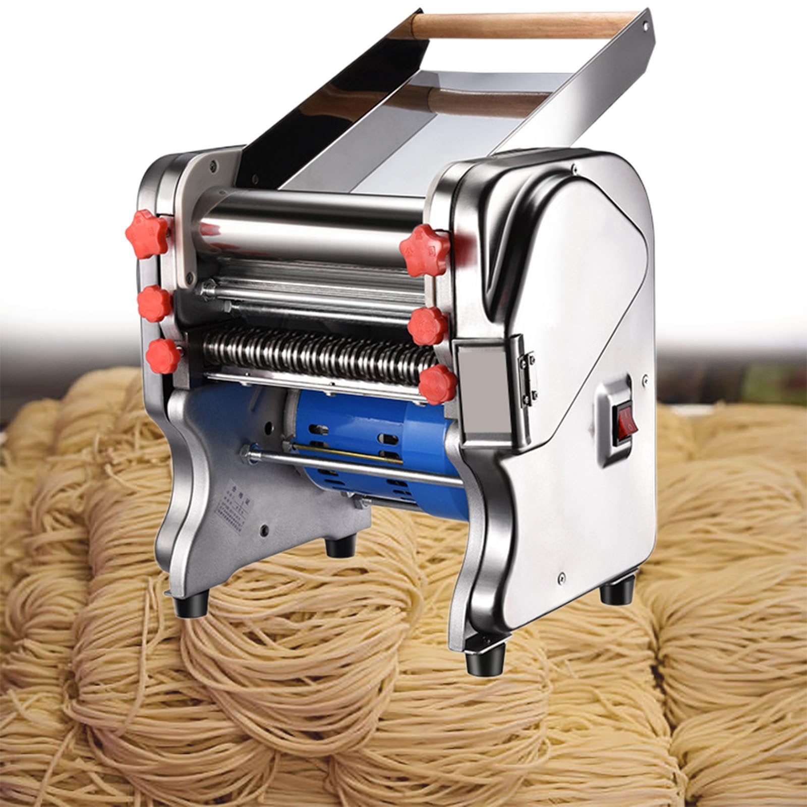 Máquina eléctrica comercial para hacer pasta, máquina para hacer fideos con