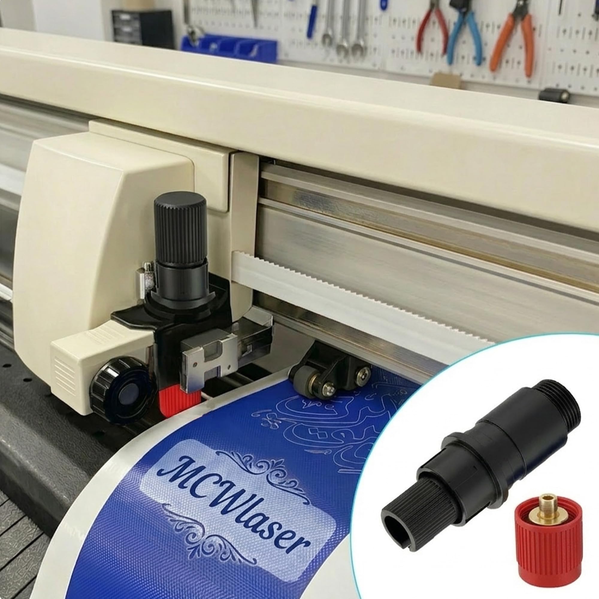 Graphtec CB15 Support de lame de coupe pour traceur Graphtec 1,5 mm Pointe rouge