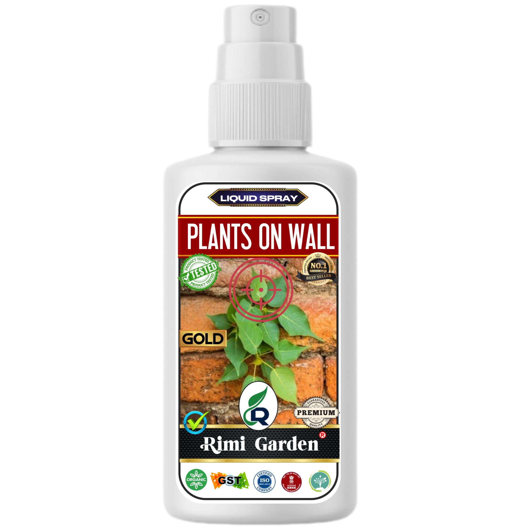 Rimi Garden® Plant On Wall Liquid Spray, Fast action plant Remover spray to remove plants from Walls, Terrace, Water Tanks, Staircase and on any other concrete structure. (500 ml)-image-7
