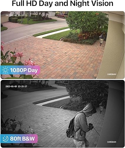 Miniatura 2 de Sistema de videovigilancia CCTV de Zosi, HD, IR, díanoche, cámaras resistentes al agua, distancia de rayos infrarrojos de 65 pies